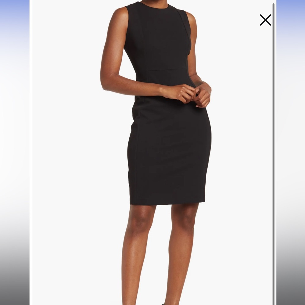 Calvin Klein Black Fitted Dress